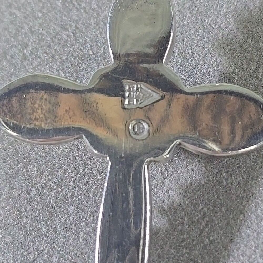 Vintage Silpada Sterling Pearl Cross Pendant Retired S0971 - Picture 4 of 5